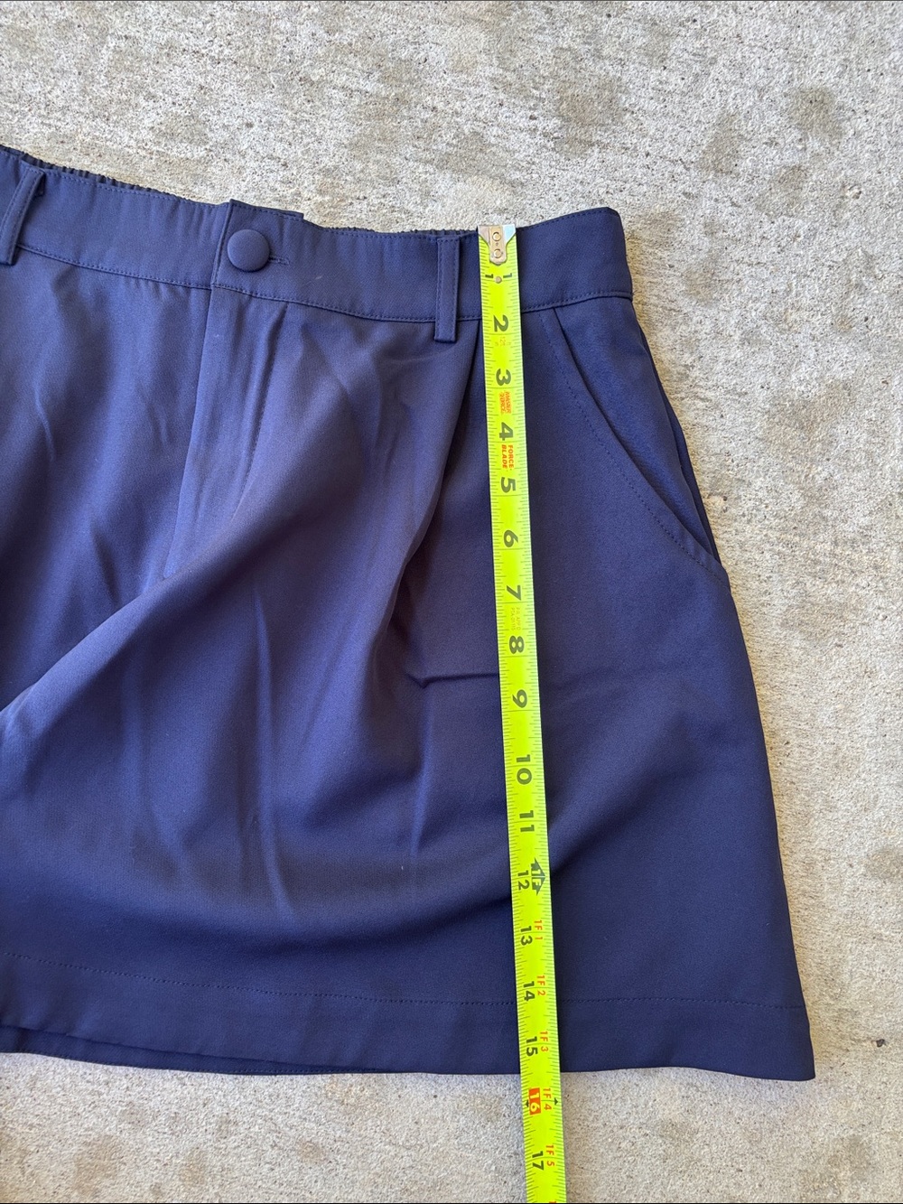 APRICOT Navy High-Waist Wide Leg Tailored Shorts - Picture 7 of 13